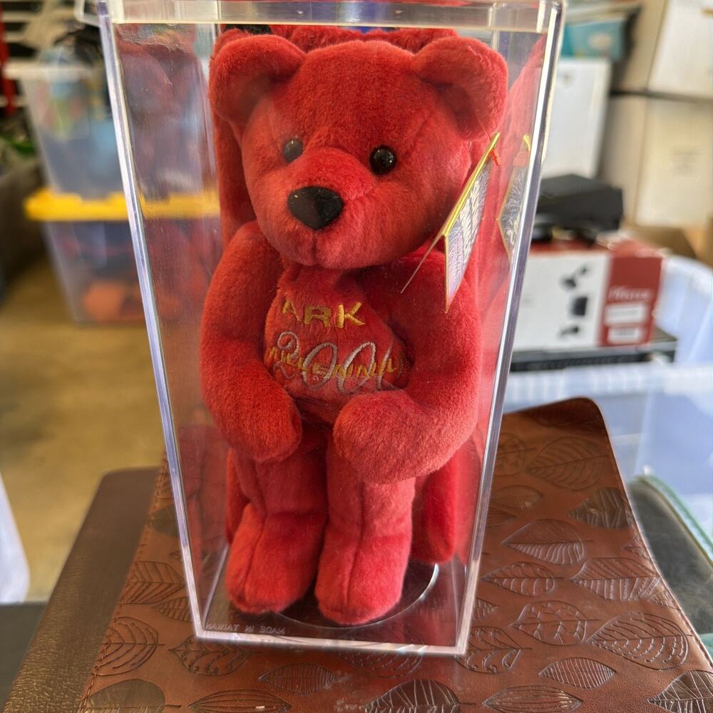 Salvino's Bamm Beano's MARK McGWIRE #25~Red ~ 1998 PROMO Beanie Bear‎ in Case